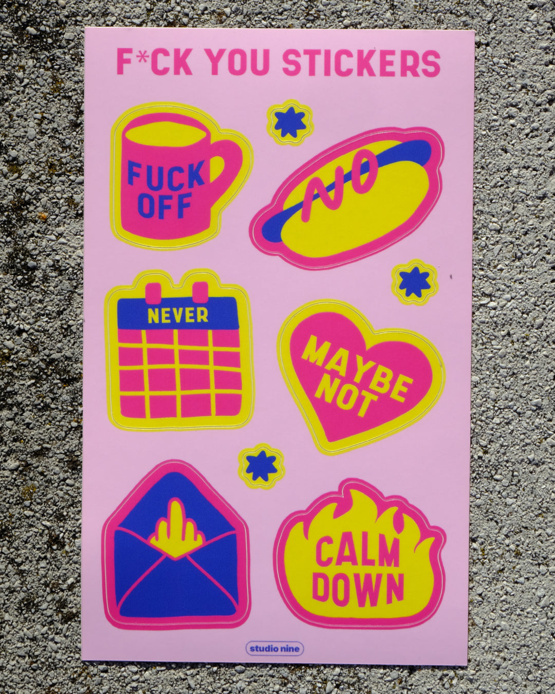 Fuck you Stickersheet
