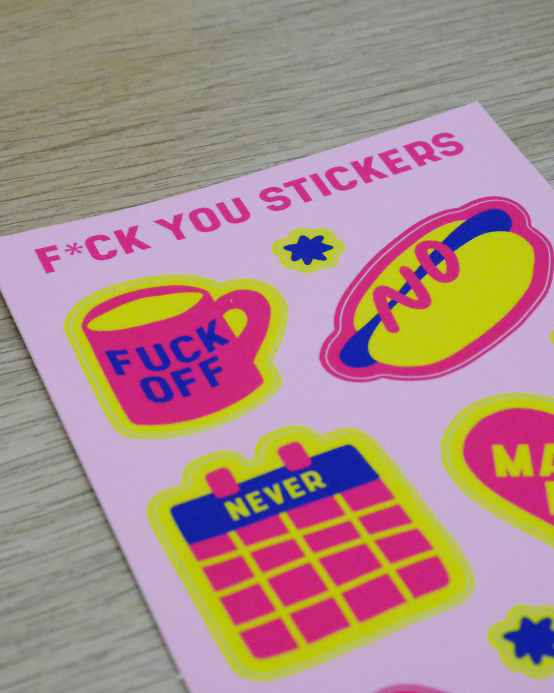Fuck you Stickersheet
